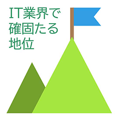 IT業界で確固たる地位